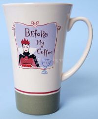 Disney SNOW WHITE Evil Queeen Before After My Coffee Mug RARE!
